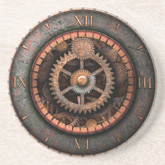 Opus Posh Steampunk Zahnräder Getränkeuntersetzer (Vorne)