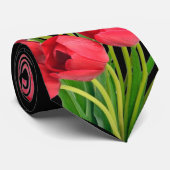OPUS Rot-Tulpen Krawatte (Gerollt)