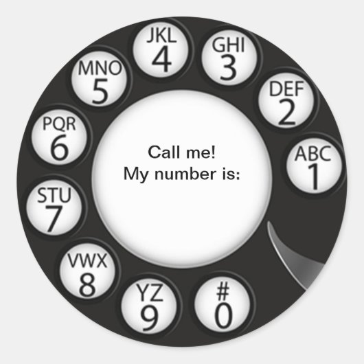 OPUS Ruf den Mann! Runder Aufkleber (Vorderseite)