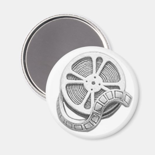 OPUS Silver Film Reel Magnet (Vorderseite/Rückseite)