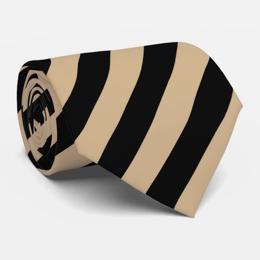 OPUS TAN und Schwarzes Krawatte (Gerollt)