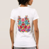 OPUS ungarische Blumen-Stickerei T-Shirt (Rückseite)