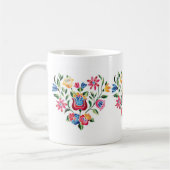 OPUS ungarisches Blumen-Herz Kaffeetasse (Links)