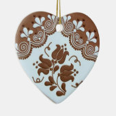 OPUS ungarisches Lebkuchen-Herz TBA Keramik Ornament (Rechts)