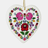 OPUS VERÄNDERBARES ungarisches Herz TBA Keramik Ornament (Rechts)
