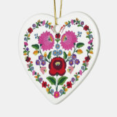 OPUS VERÄNDERBARES ungarisches Herz TBA Keramik Ornament (Links)