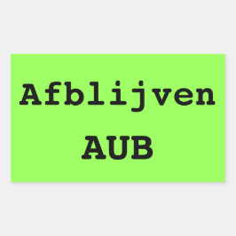 Opvallende koffer sticker met eigen tekst