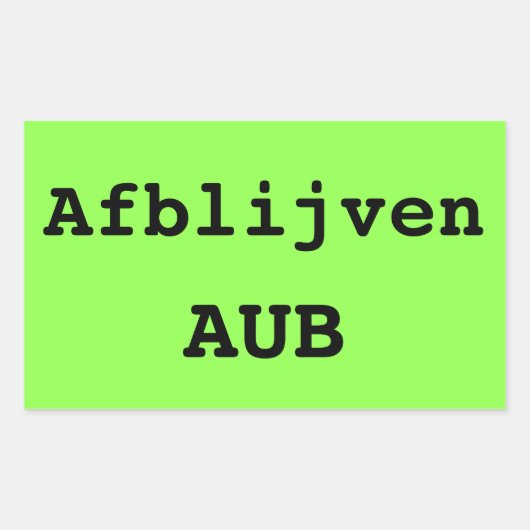 Opvallende koffer sticker met eigen tekst (Vorderseite)