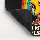opy Bauch fühlt sich besser lustige Stern Kunst Mousepad (Ecke)