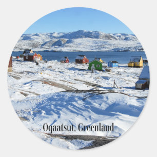Oqaatsut (Rodebay) Grönland Runder Aufkleber