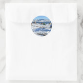 Oqatsut (Rodebay) Grönland Runder Aufkleber (Tasche)