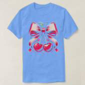 Oquette Bows mit Kirschen Niedlich Coquette Girl T-Shirt (Design vorne)