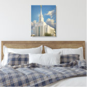 Oquirrh Mountain Utah Temple Painting™ LDS Leinwan Leinwanddruck (Insitu (Schlafzimmer))