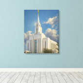 Oquirrh Mountain Utah Temple Painting™ LDS Leinwan Leinwanddruck (Insitu (Holzboden))