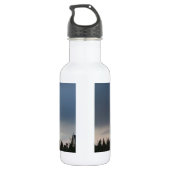 Oquirrhirsche Bergkulisse utah Tempel Edelstahlflasche (Rückseite)