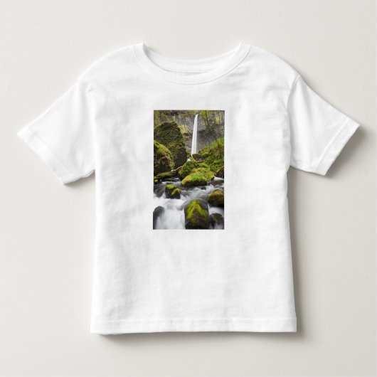 OR, Columbia River Gorge, Elowah Falls und Kleinkind T-shirt (Vorderseite)