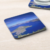OR, Crater Lake NP, Wizard Island und Krater Getränkeuntersetzer (Linke Seite)