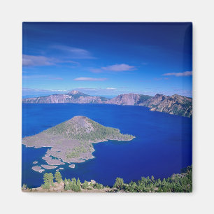 OR, Crater Lake NP, Wizard Island und Krater Magnet