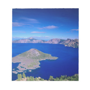 OR, Crater Lake NP, Wizard Island und Krater Notizblock
