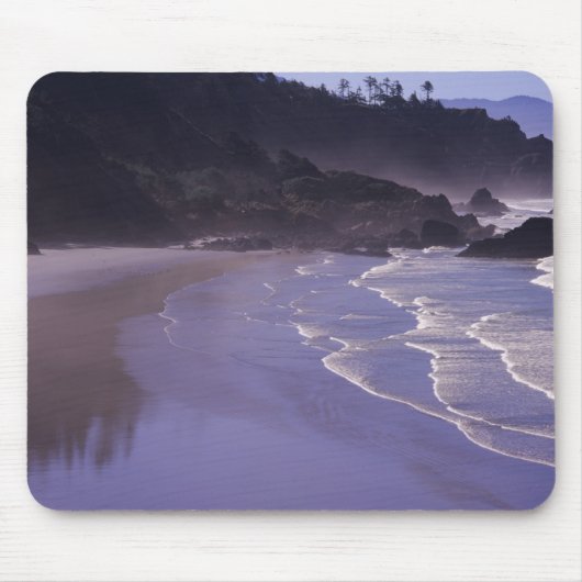OR, Ecola SP, Indian Beach mit Morgennebel Mousepad (Vorne)