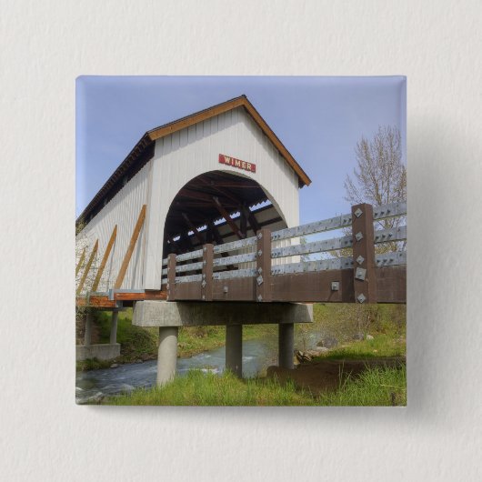 OR, Jackson County, McKee Covered Bridge Button (Vorderseite)