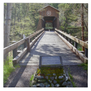 OR, Jackson County, McKee Covered Bridge Fliese