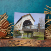 OR, Jackson County, McKee Covered Bridge Fotoplatte (Seite)