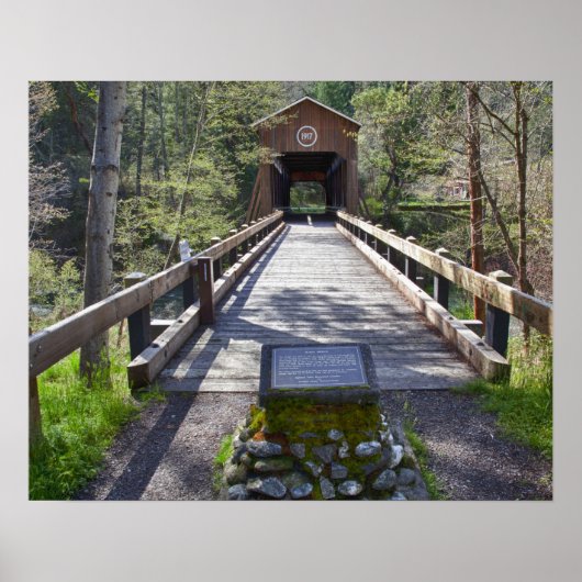 OR, Jackson Landkreis, McKee Covered Bridge Poster (Vorne)