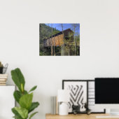 OR, Jackson Landkreis, McKee Covered Bridge Poster (Heimbüro)