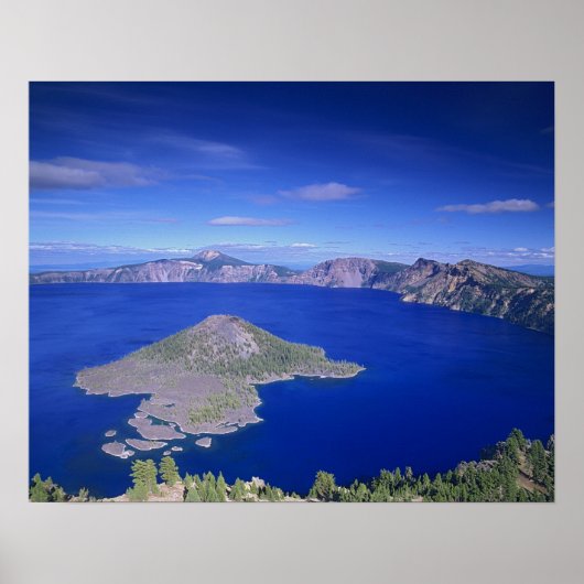 OR, Krater Lake NP, Wizard Island und Krater Poster (Vorne)