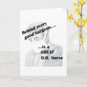OR Nurse Karte (Gelbe Blume)