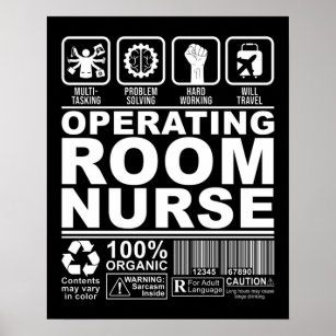 OR Nurse Operating Room Nurse Poster