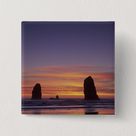OR, Oregon Coast, Cannon Beach, Meeresfrüchte Button (Vorderseite)