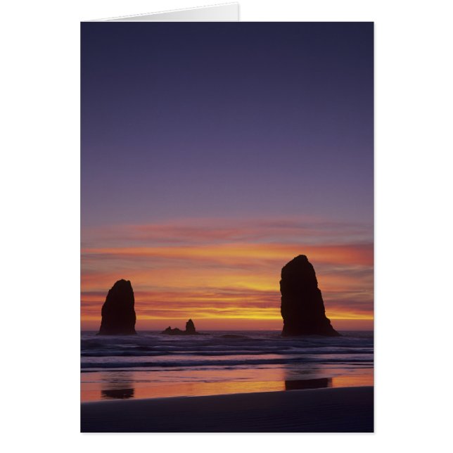 OR, Oregon Coast, Cannon Beach, Seastages am (Vorne)