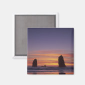 OR, Oregon Coast, Cannon Beach, Seastages am Magnet (Vorderseite/Rückseite)