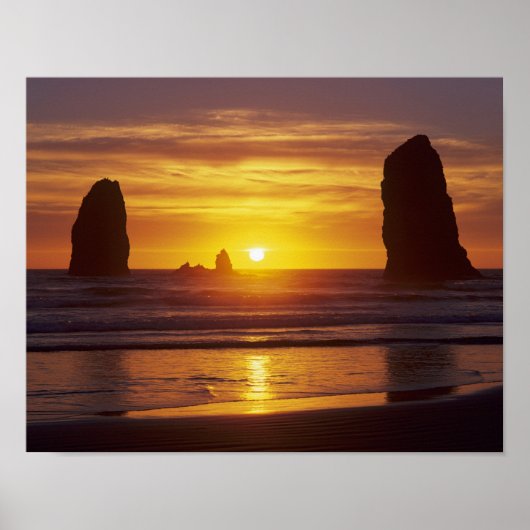OR, Oregon Coast, Cannon Beach, Seastages bei 2 Poster (Vorne)