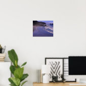 OR, Oregon Coast, Ecola SP, Indian Beach mit Poster (Heimbüro)