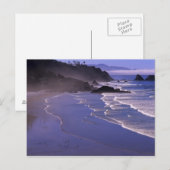 OR, Oregon Coast, Ecola SP, Indian Beach mit Postkarte (Vorne/Hinten)