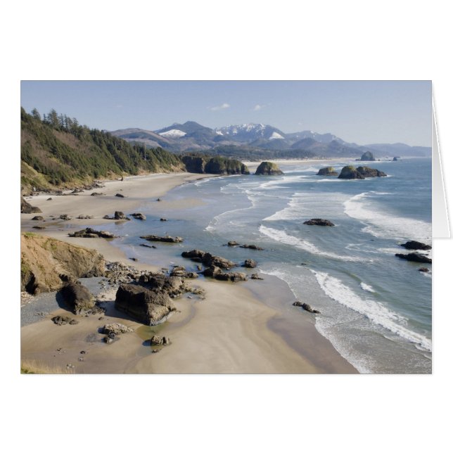 OR, Oregon Coast, Ecola Staat Park, Crescent 2 (Vorderseite (Horizontal))