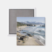 OR, Oregon Coast, Ecola Staat Park, Crescent 2 Magnet (Vorderseite/Rückseite)