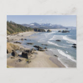 OR, Oregon Coast, Ecola Staat Park, Crescent 2 Postkarte (Vorderseite)