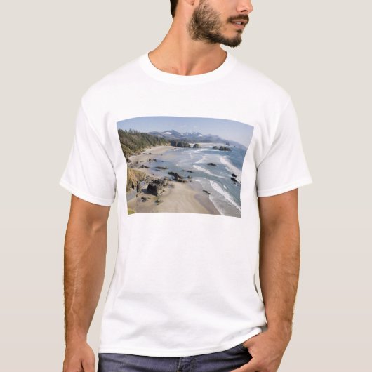 OR, Oregon Coast, Ecola Staat Park, Crescent 2 T-Shirt (Vorderseite)