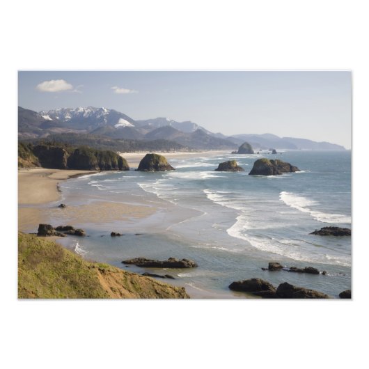 OR, Oregon Coast, Ecola Staat Park, Crescent Fotodruck (Vorne)