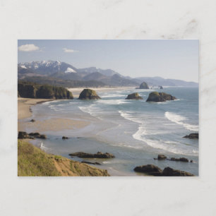 OR, Oregon Coast, Ecola Staat Park, Crescent Postkarte