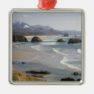 OR, Oregon Coast, Ecola Staat Park, Crescent Silbernes Ornament