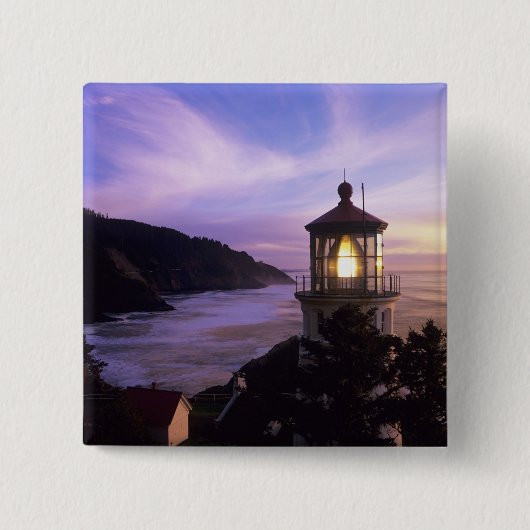 OR, Oregon Coast, Heceta Head Lighthouse, on Button (Vorderseite)