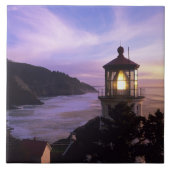 OR, Oregon Coast, Heceta Head Lighthouse, on Fliese (Vorderseite)
