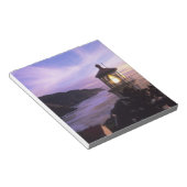 OR, Oregon Coast, Heceta Head Lighthouse on Notizblock (angewinkelt)