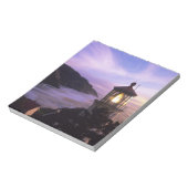 OR, Oregon Coast, Heceta Head Lighthouse on Notizblock (Rotiert)