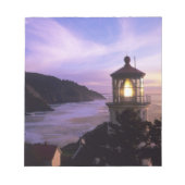 OR, Oregon Coast, Heceta Head Lighthouse on Notizblock (Vorderseite)